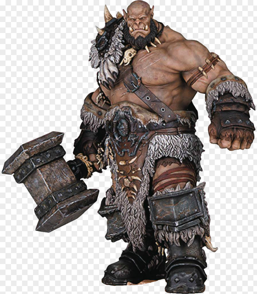 World Of Warcraft Orgrim Doomhammer Figurine Azeroth Statue PNG