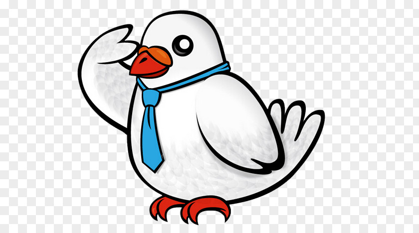 Cartoon Pigeons Salute Rock Dove Bird PNG