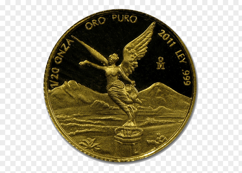 Gold Coin Libertad Mexico City PNG