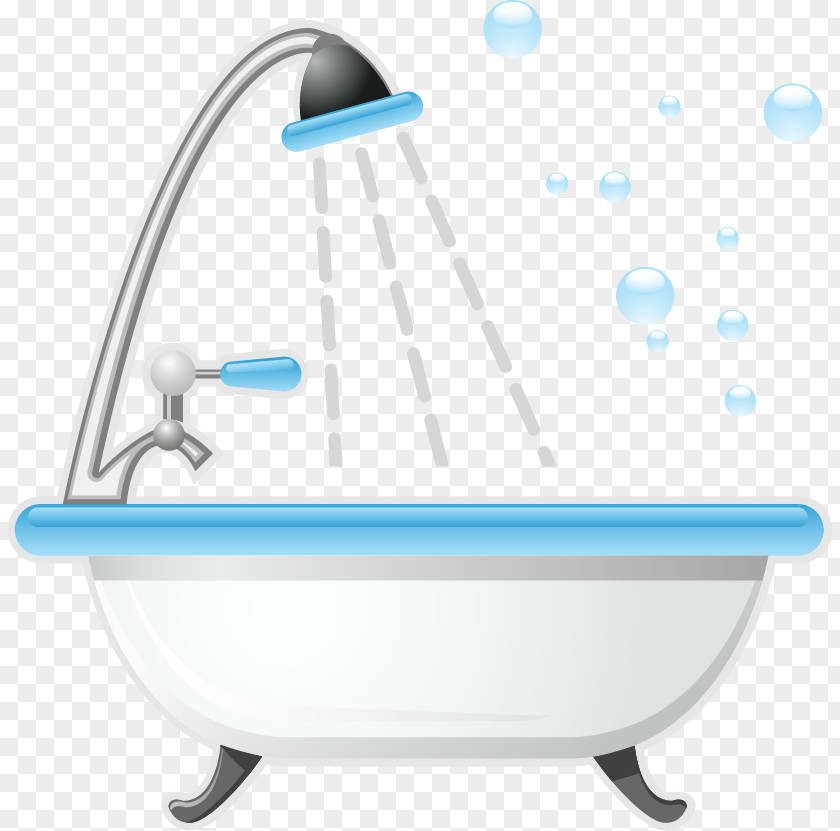 Vector A Bathtub Hot Tub Bathroom Tap PNG