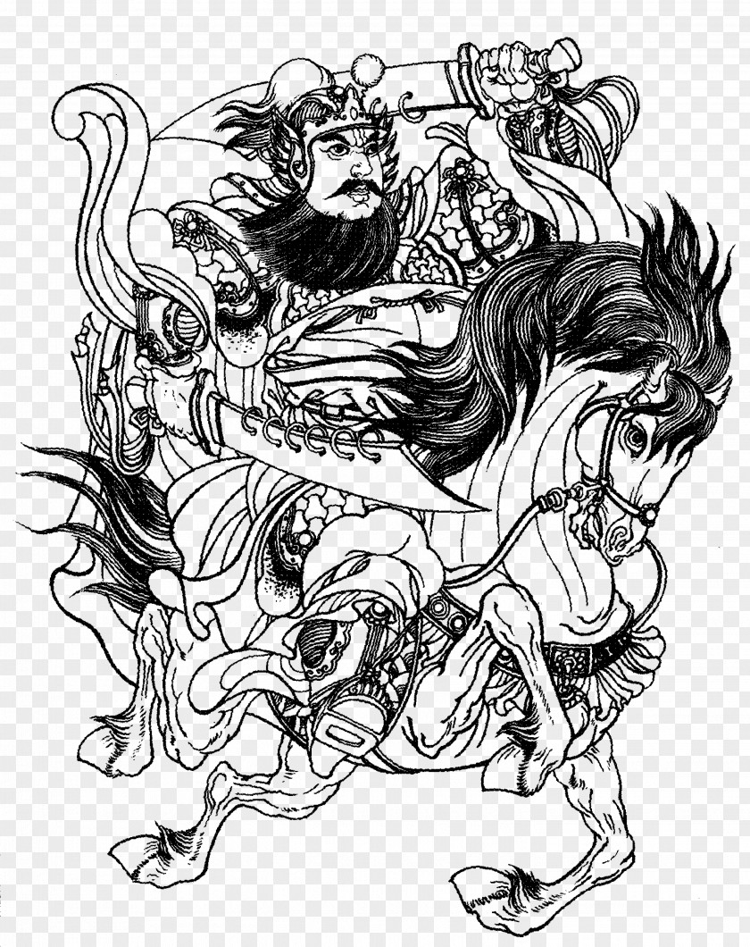 Ancient People Line Drawing Painting Cartoon Illustration PNG