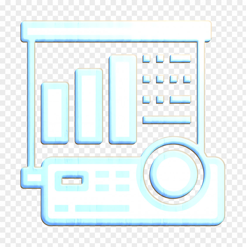 Projector Screen Icon Office Stationery PNG