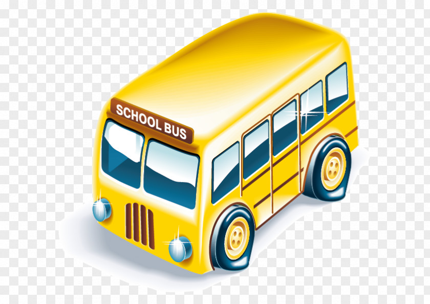Vector Bus School Icon PNG