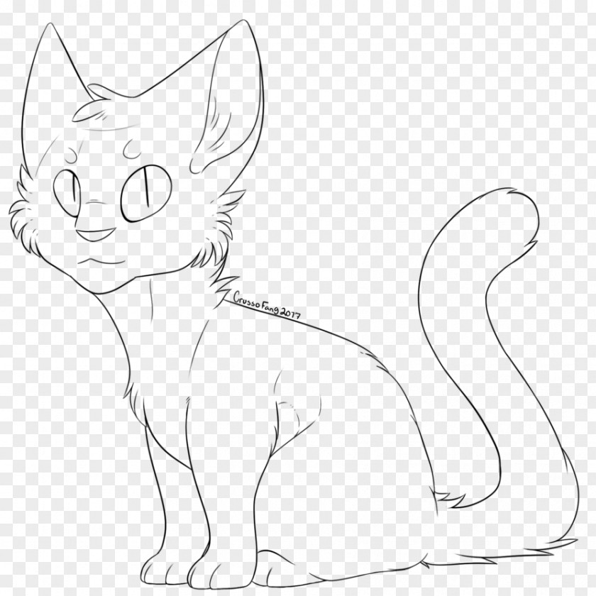Color Kitten Whiskers Domestic Short-haired Cat Line Art PNG