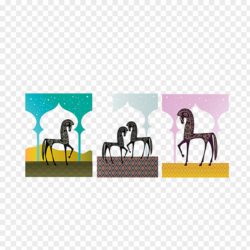 Dream Horse Painting Illustration PNG