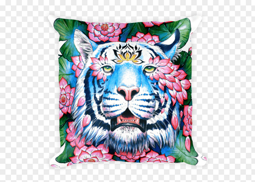 Tiger Lion Art Printmaking Painting PNG