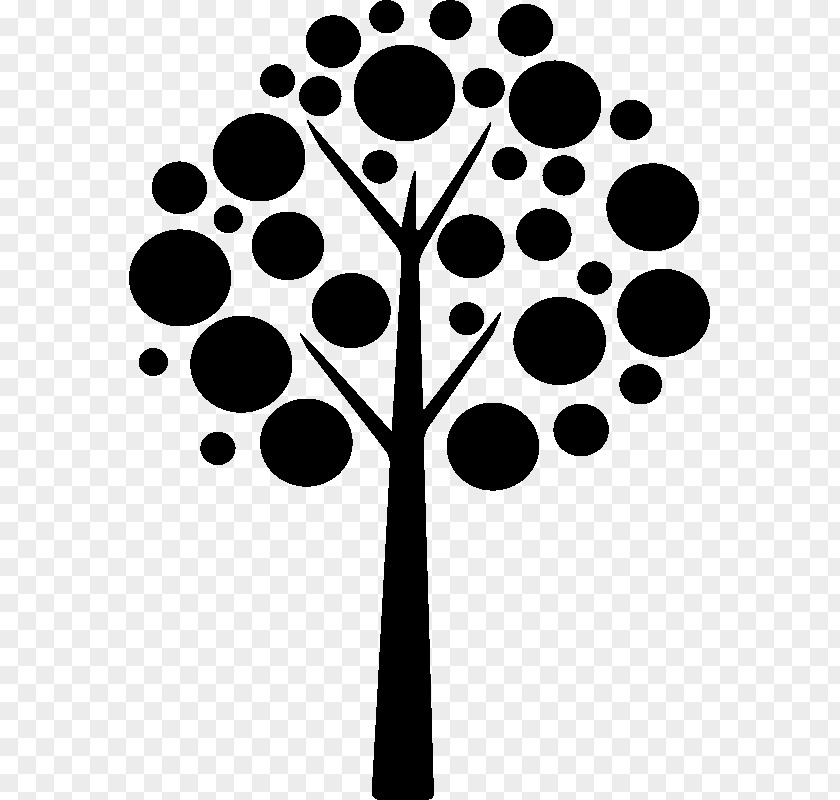 Tree Stencil Drawing PNG