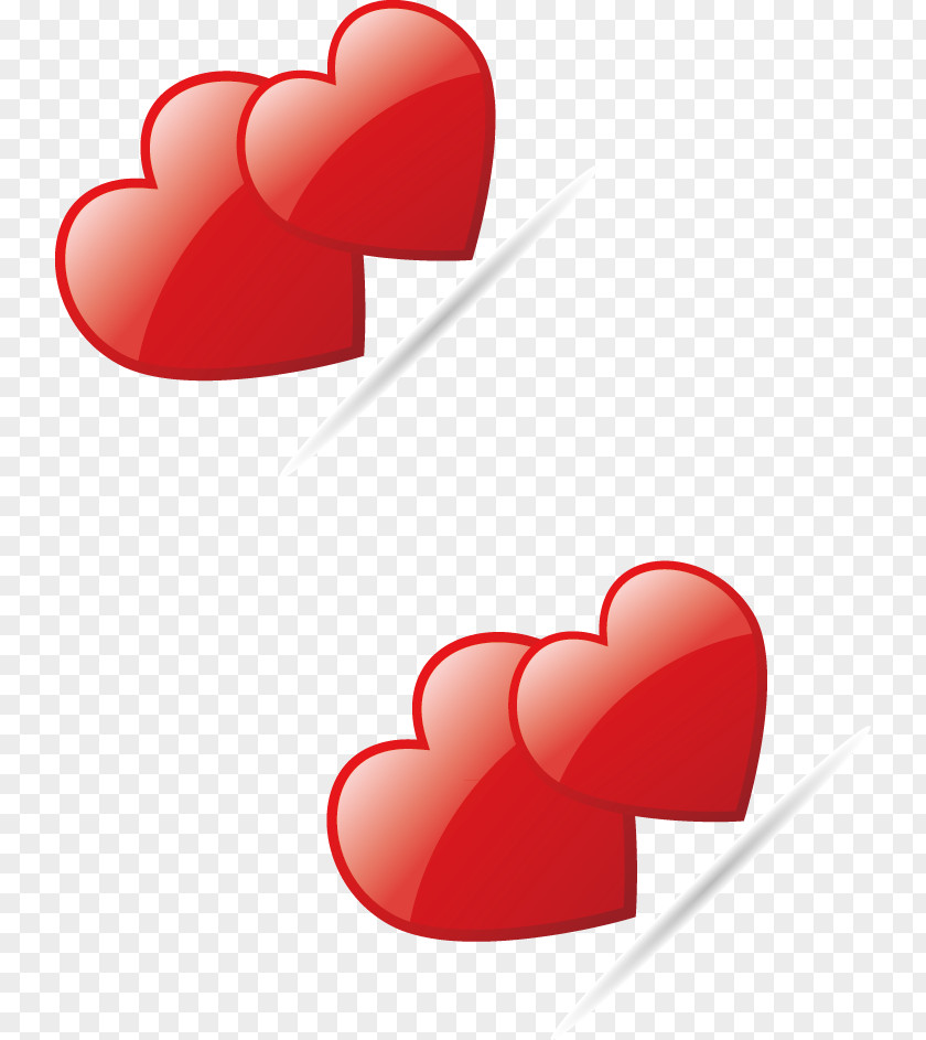 Double Heart Valentine's Day Romantic Keepsake Gift Romance Icon PNG