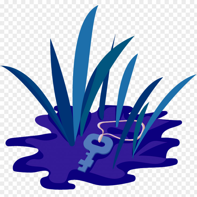 Electric Blue Plant Leaf Clip Art PNG