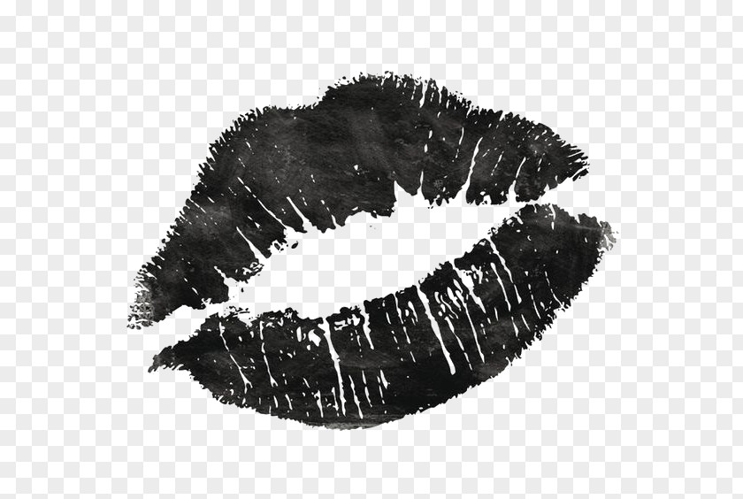 Retro Lipstick Lip Black And White Drawing Photography PNG