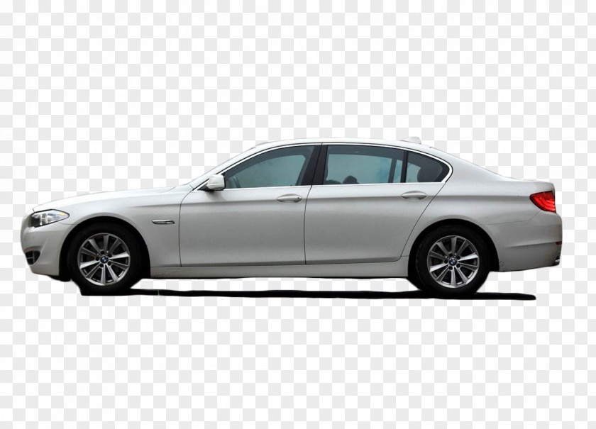 Silver Gray BMW 5 Series Car Mid-size Toyota Camry PNG