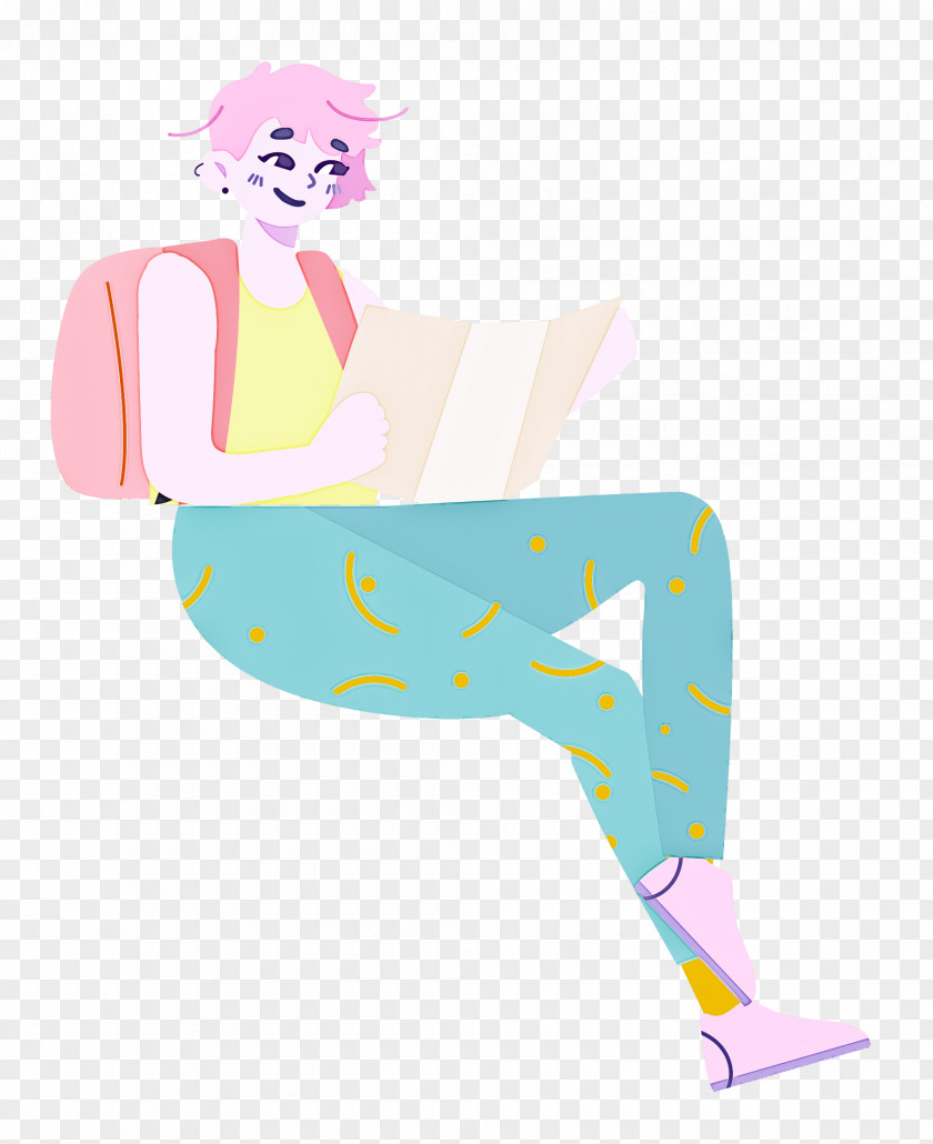 Sitting Girl Lady PNG