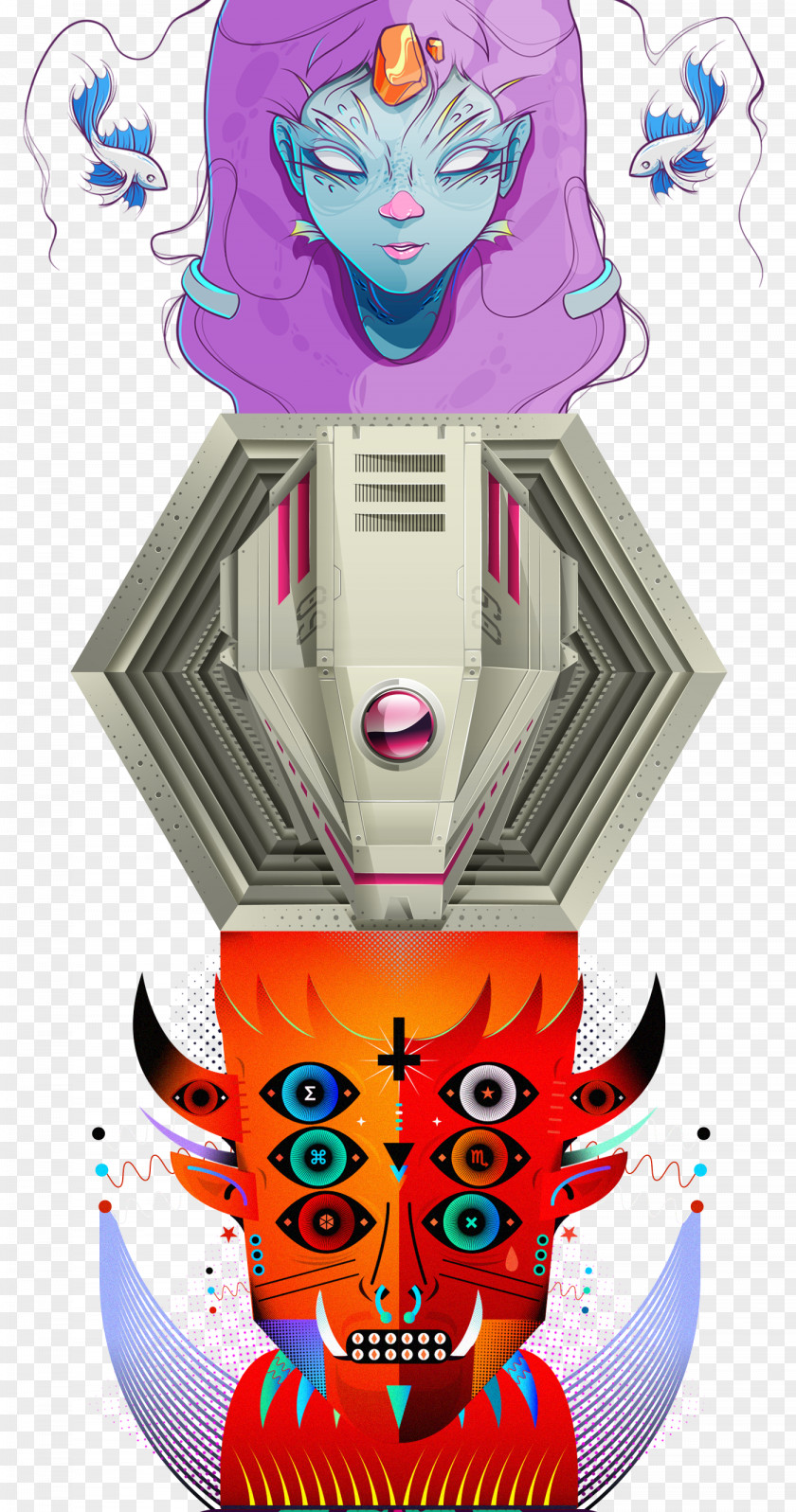 Totem Character Clip Art PNG