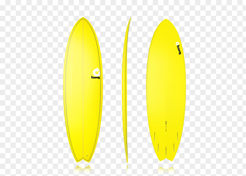 Yellow Fish Product Design Surfboard PNG