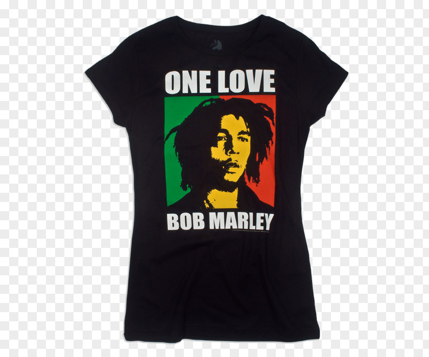 Bob Marley One Love/People Get Ready Reggae Poster T-shirt PNG