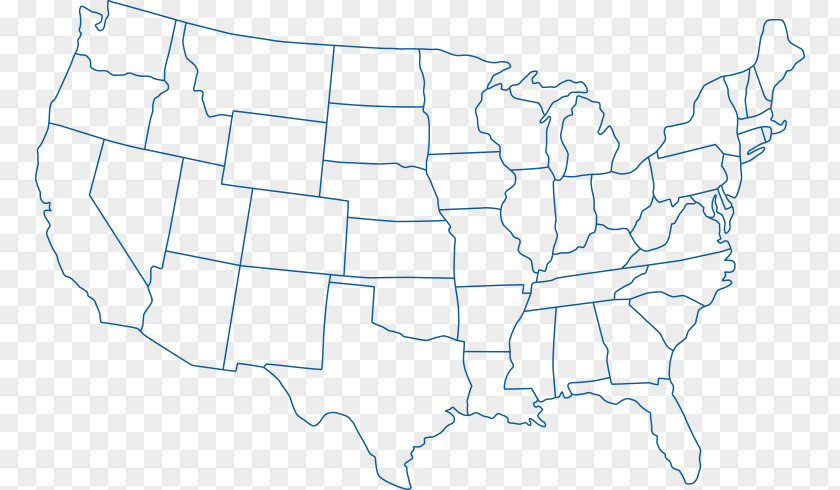 California (us State) Outline Of The United States Blank Map World PNG