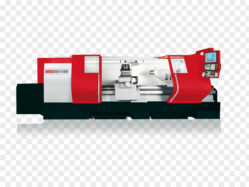 Caterpillar Machine Lathe Computer Numerical Control Turning Industry Tool PNG