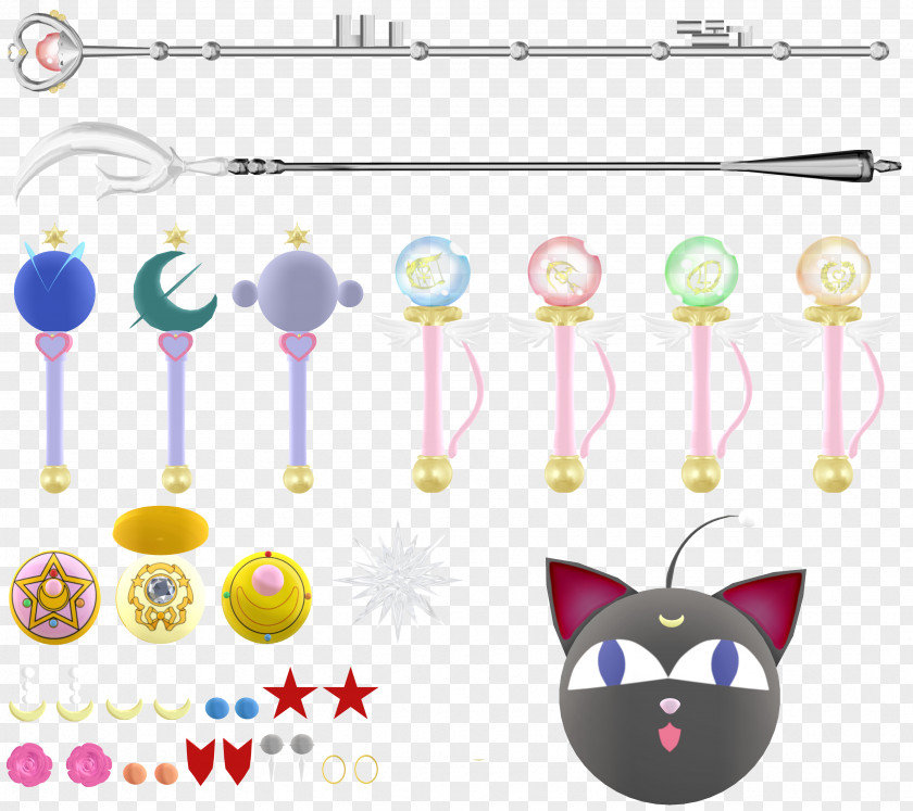 Cotton Candy Sailor Moon Luna Chibiusa Jupiter Artemis PNG