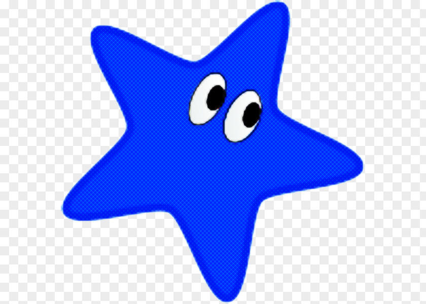 Electric Blue Cobalt Star PNG