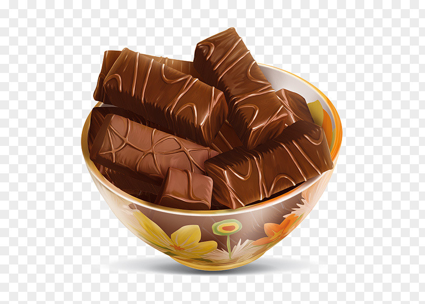 Hand-painted Chocolate Cake Fudge Cookie Illustration PNG