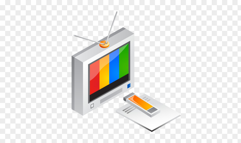 Vector Color Computer Television Set Remote Control PNG