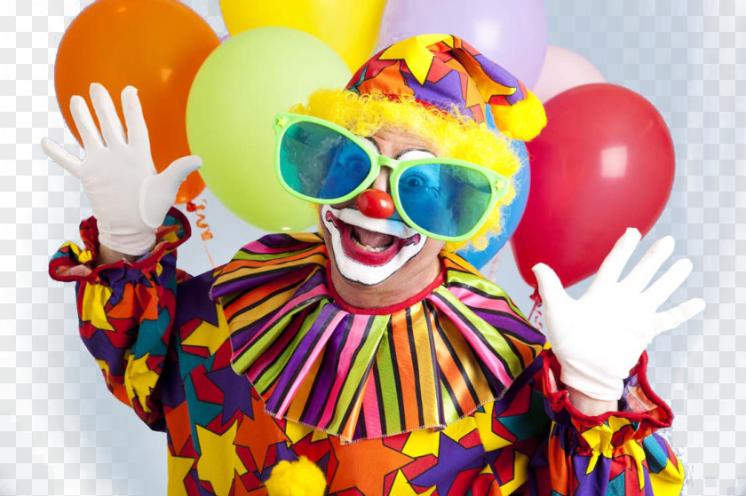Funny Clown Happy Birthday To You Circus Party PNG