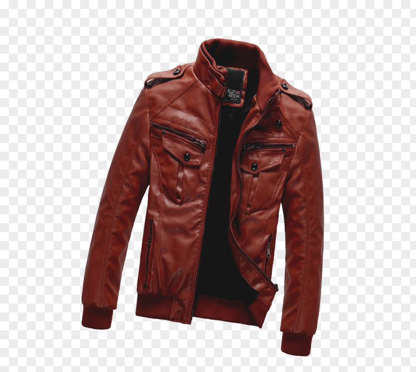 Jacket Raffi Leather Clothing PNG