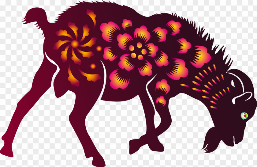 Pattern Goat PNG