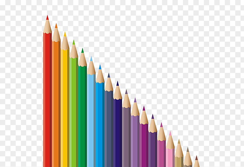 Pencil Personality Arrangement Colored Crayon PNG