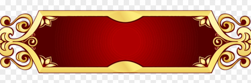 Table Flag Gold Banner PNG