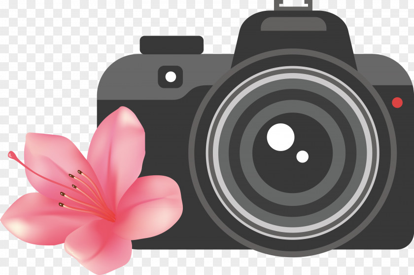 Camera Flower PNG