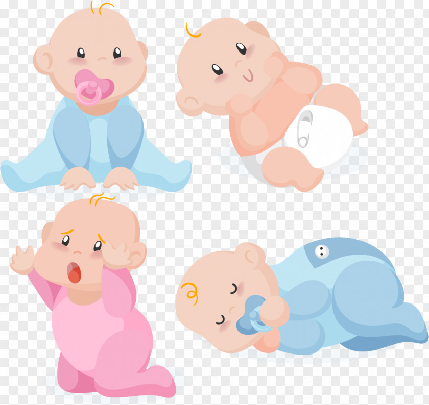 Cute Baby Diaper Infant Illustration PNG