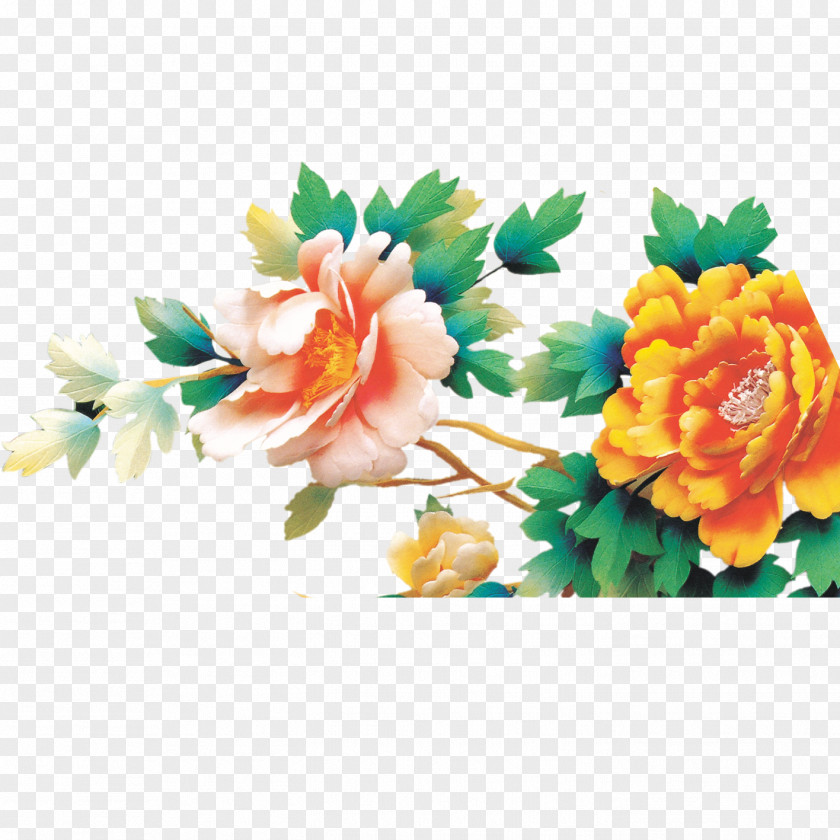Peony Flower Floral Design PNG