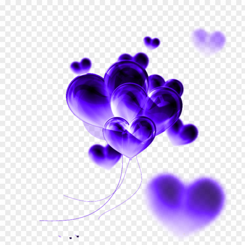 Petal Purple Love Background Heart PNG