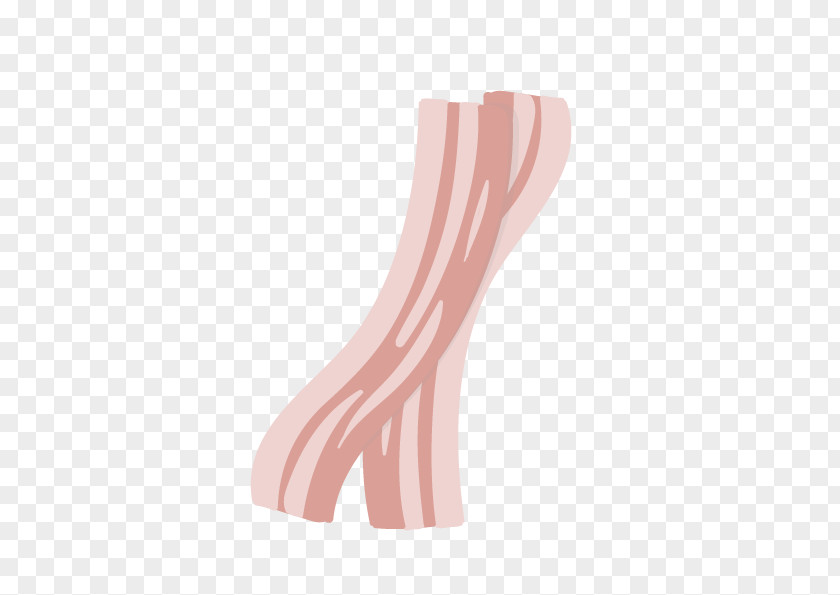 Vector Painted Pork Bacon Omelette Meat PNG