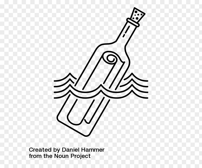 Bottle Drawing Message In A Coloring Book PNG