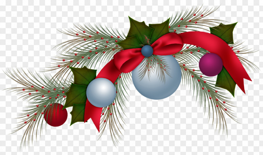 Christmas Tree Branch New Year Clip Art PNG