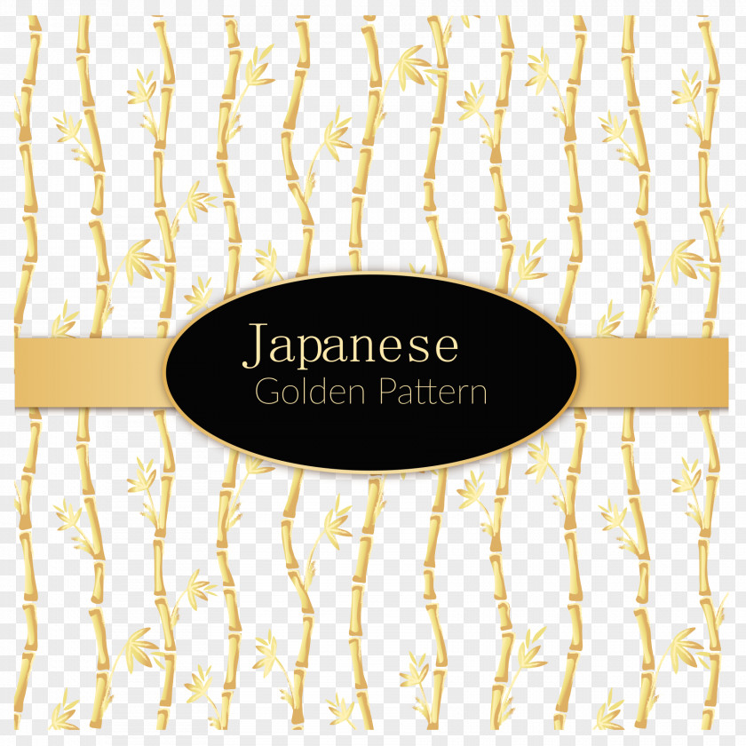Golden Bamboo Abstract Vector Background Material Gold PNG