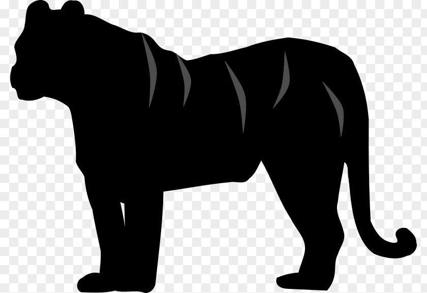 Tigger Tiger Silhouette Clip Art PNG