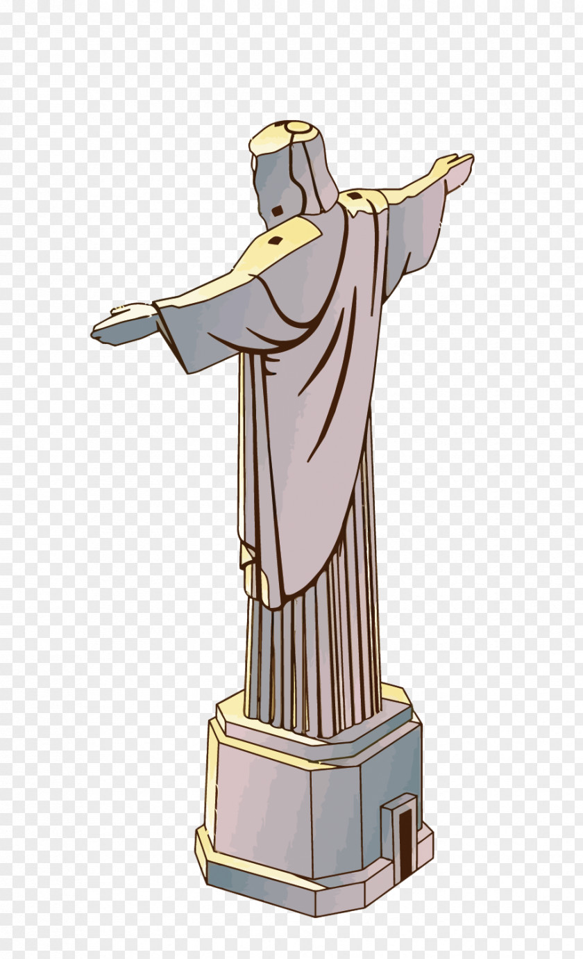 Vector Rio Architecture Christ The Redeemer Cartoon Illustration PNG