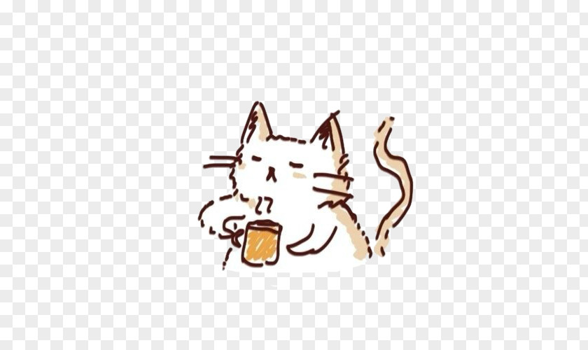 Cat Cafe Coffee Animation PNG