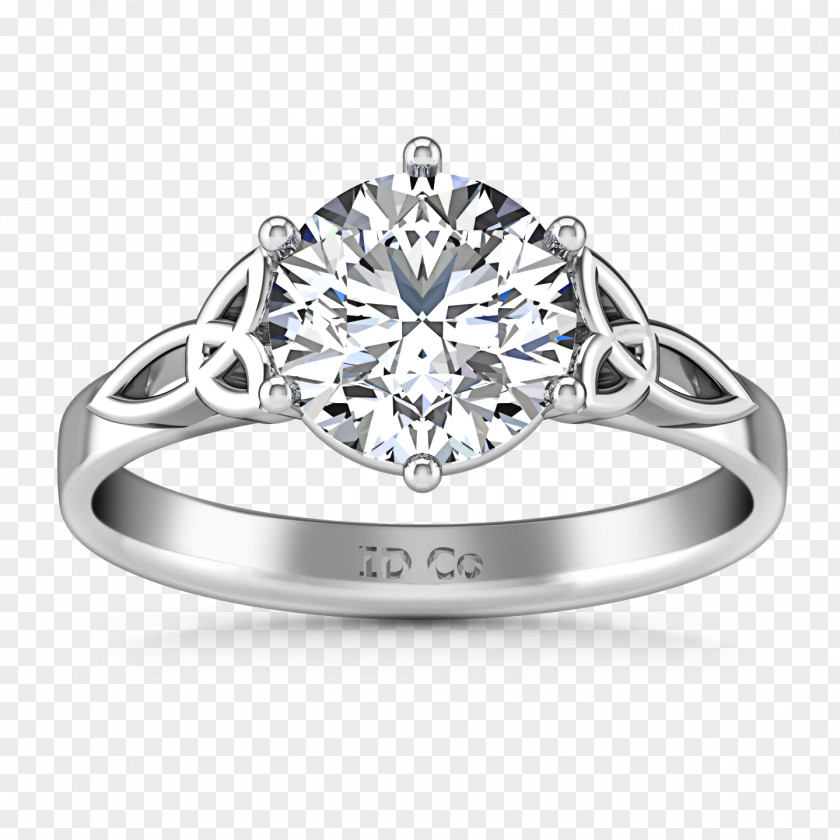 Solitaire Ring Diamond Engagement Wedding Gold PNG