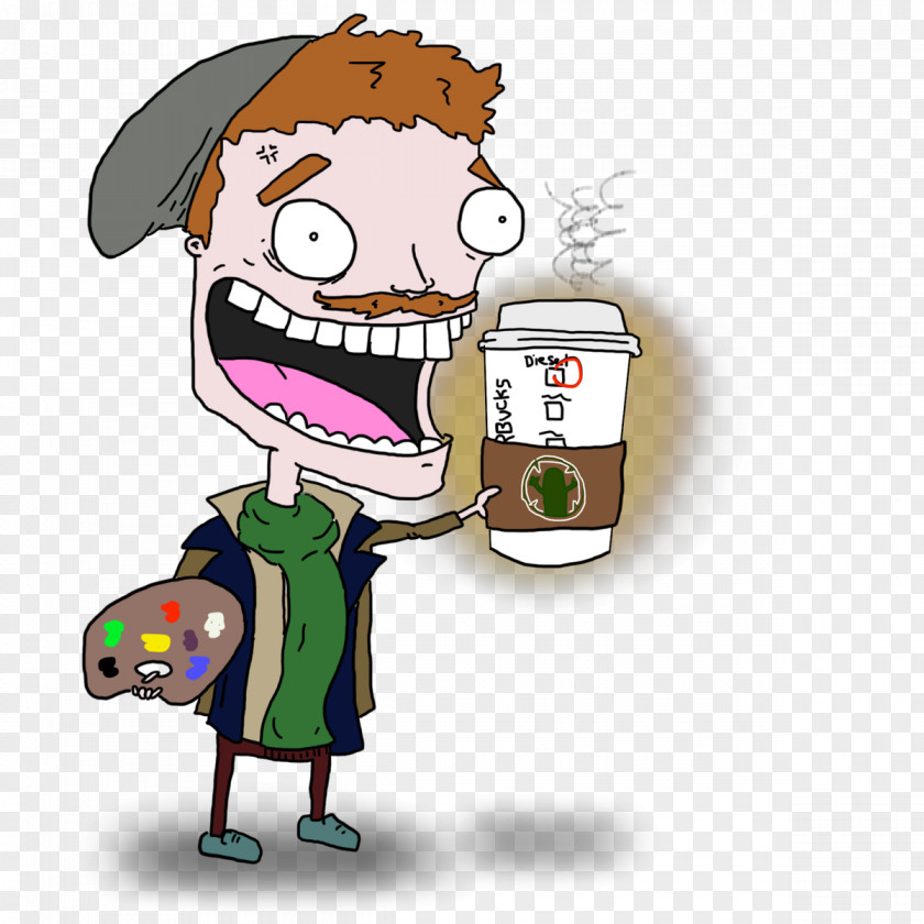 Coffee Foam Human Behavior Cartoon Character PNG