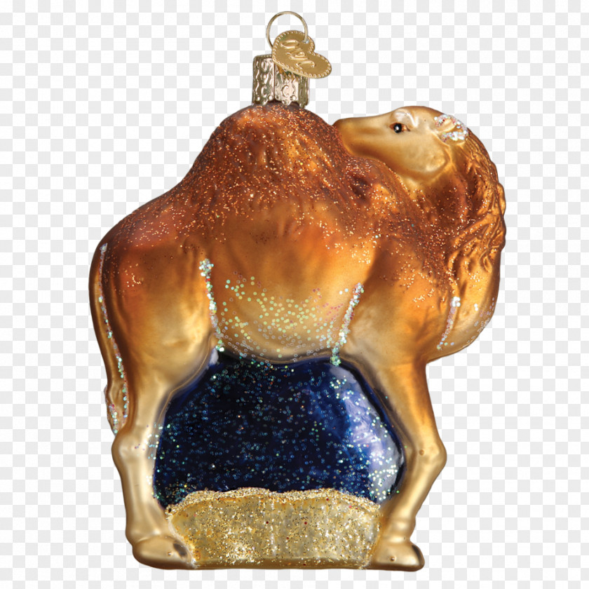 Small Camel Christmas Ornament Glass Snout PNG