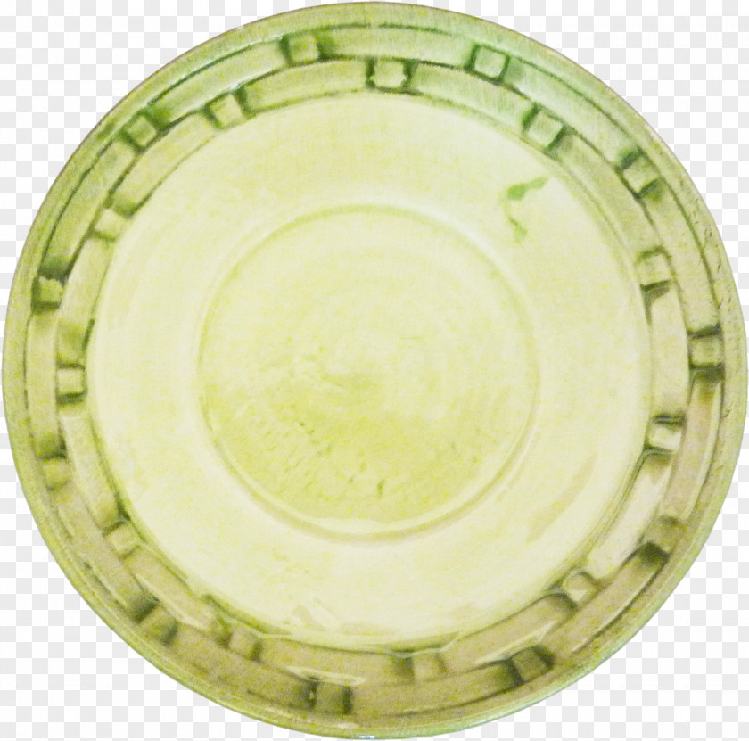 Creative Green Plate Yellow PNG