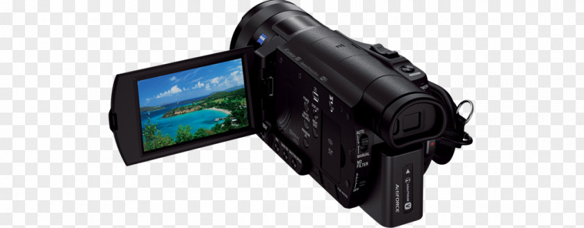 Camera 4k Camcorder Sony Corporation 4K Resolution Handycam FDR-AX100 PNG