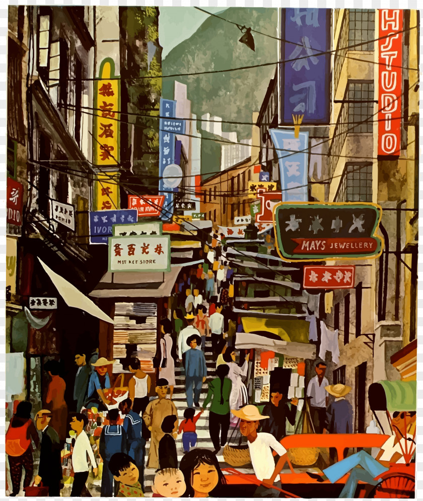 Hong Kong British Overseas Airways Corporation Poster Photograph Image PNG
