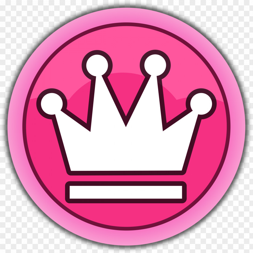 Leader Button Pink Clip Art PNG