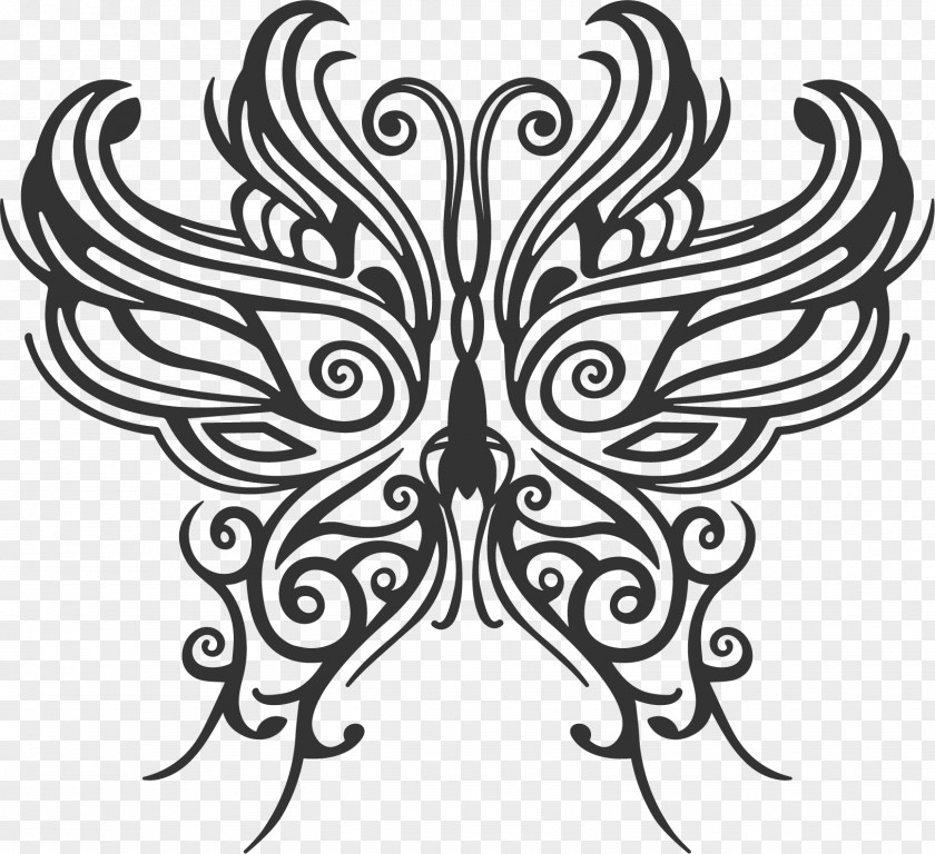 Tattoo Butterfly Sticker Decoratie PNG