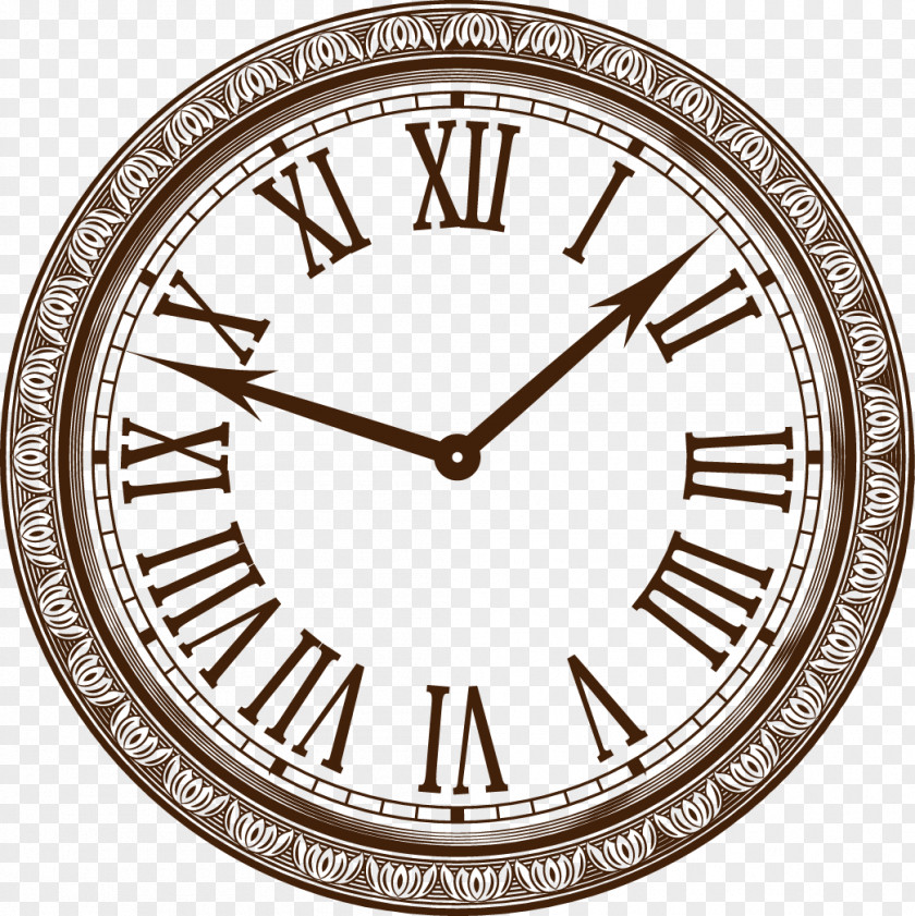 Vector Painted Time Clocks Clock Watch PNG